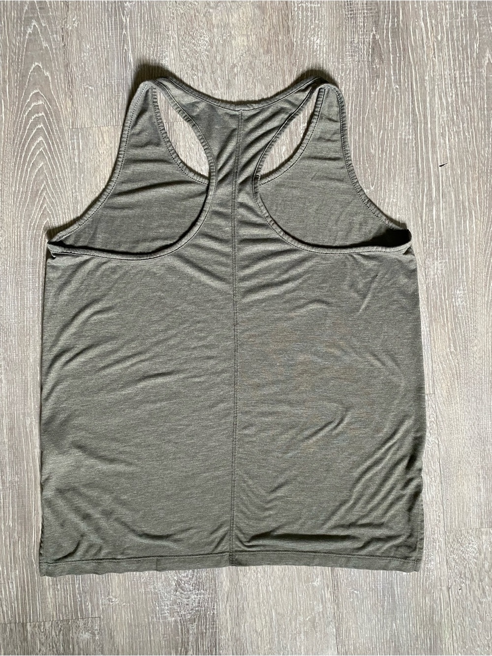 Gray Nike Dri-FIT Racerback Tank Top - Picture 3 of 5